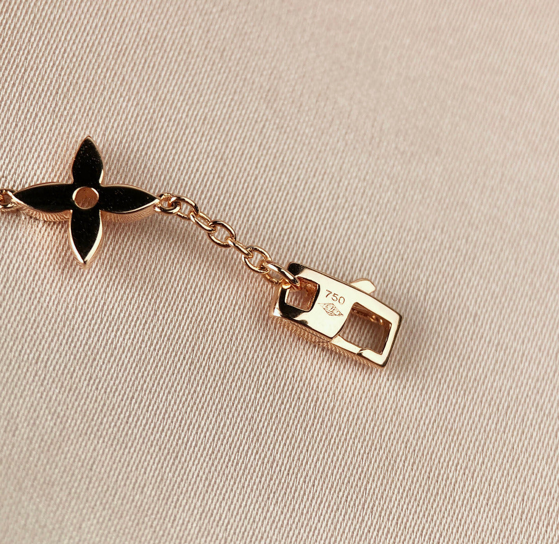 [Sophire Jewelry ]STAR AND SUN 7 MOTIFS GOLD BRACELET