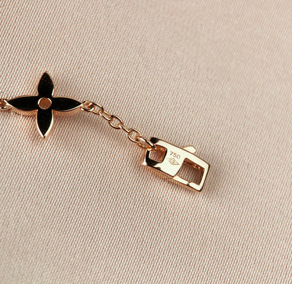 [Sophire Jewelry ]STAR AND SUN 7 MOTIFS GOLD BRACELET