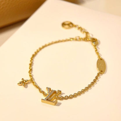 [Sophire Jewelry ]LOGO STAR MOTIF GOLD BRACELET