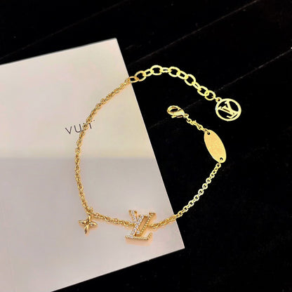 [Sophire Jewelry ]LOGO STAR MOTIF GOLD BRACELET