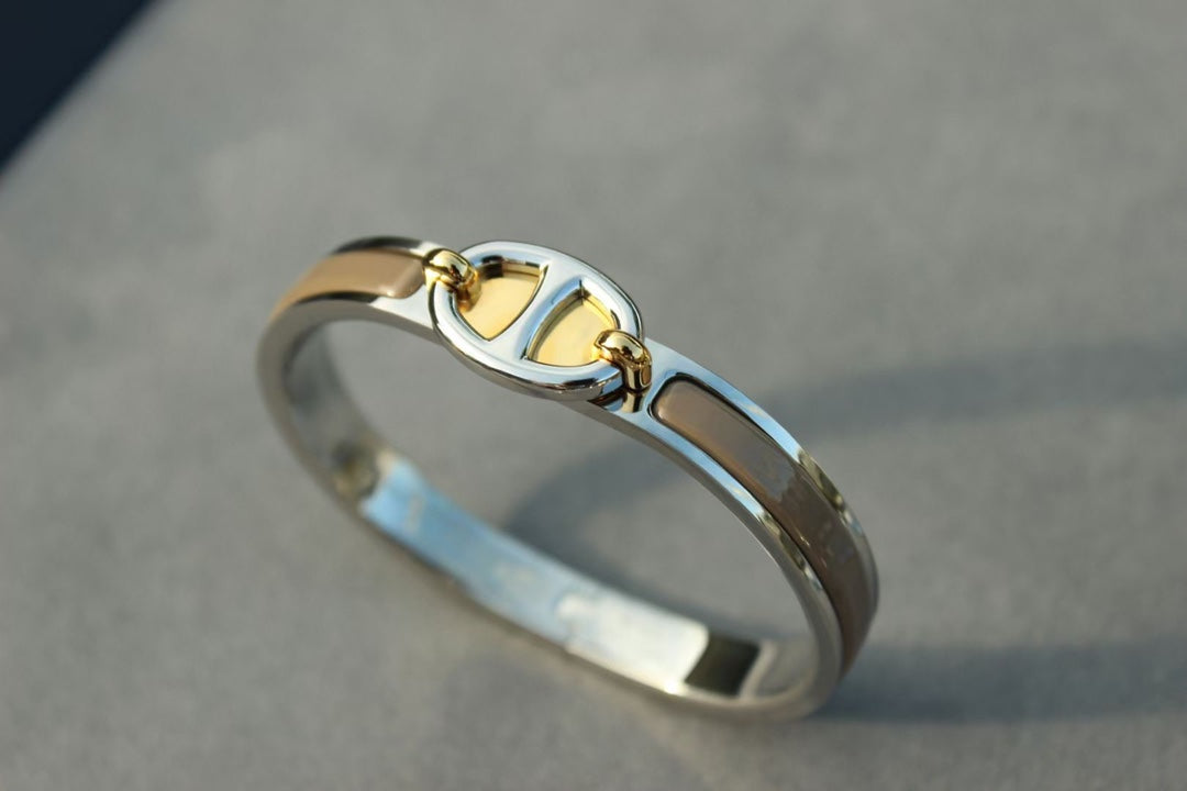 [Sophire Jewelry ]CLIC CHAINE SILVER BRACELET