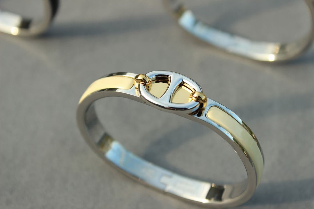[Sophire Jewelry ]CLIC CHAINE SILVER BRACELET