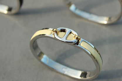 [Sophire Jewelry ]CLIC CHAINE SILVER BRACELET