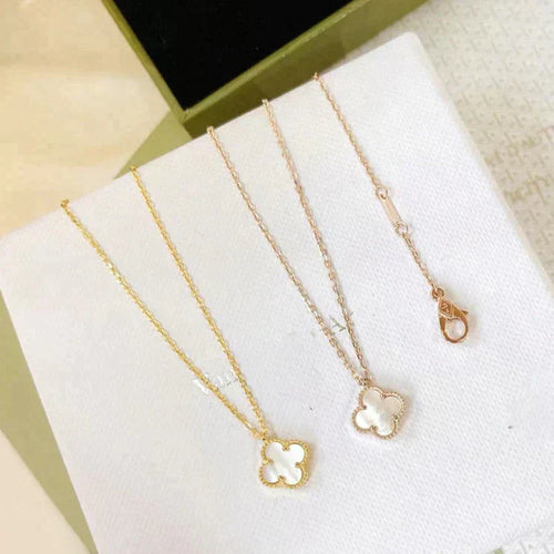 [Sophire Jewelry ]CLOVER MINI 9.5MM WHITE MOTHER-OF-PEARL NECKLACE
