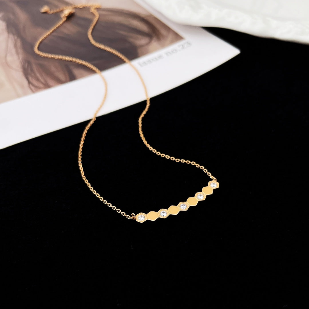 [Sophire Jewelry ]BEE MY LOVE DIAMOND NECKLACE