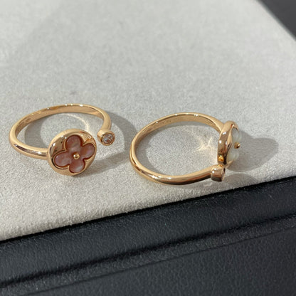 [Sophire Jewelry ]SUN 1 DIAMOND PINK MOP RING