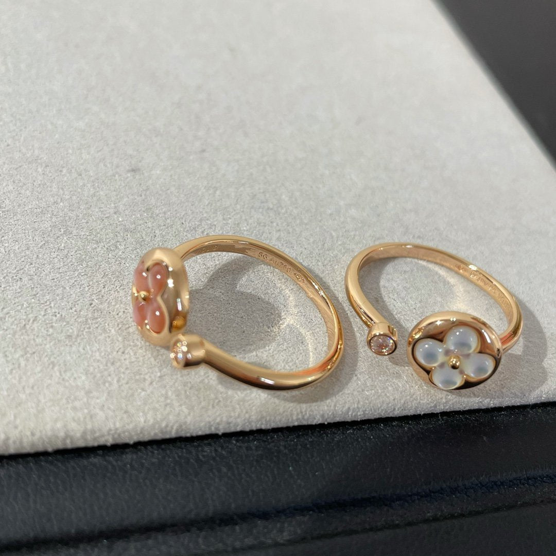 [Sophire Jewelry ]SUN 1 DIAMOND PINK MOP RING