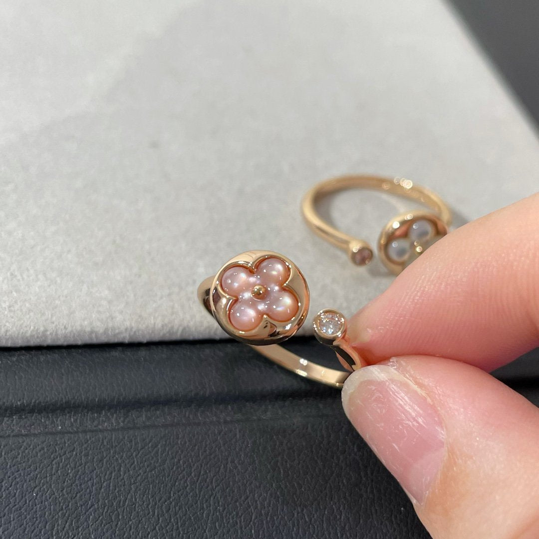 [Sophire Jewelry ]SUN 1 DIAMOND PINK MOP RING