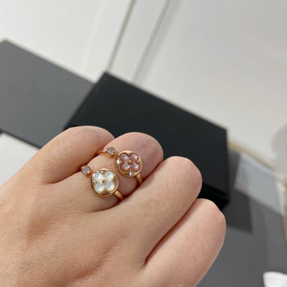 [Sophire Jewelry ]SUN 1 DIAMOND PINK MOP RING
