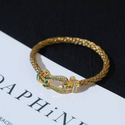 [Sophire Jewelry ]FORCE 10 GOLD GREEN DIAMOND PAVED