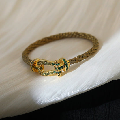 [Sophire Jewelry ]FORCE 10 GOLD GREEN DIAMOND PAVED