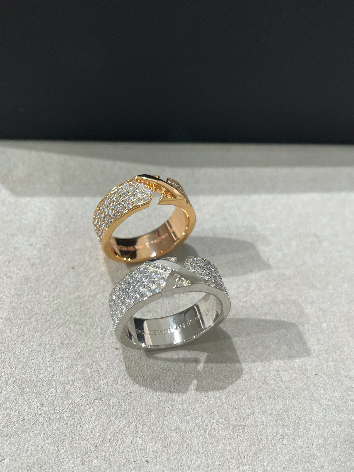 [Sophire Jewelry ]LIENS EVIDENCE  DIAMOND PAVED RING