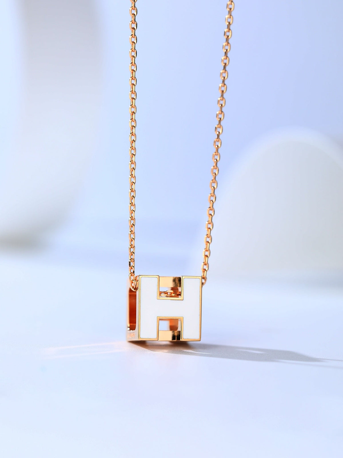 [Sophire Jewelry ]H CAGE PINK GOLD NECKLACE