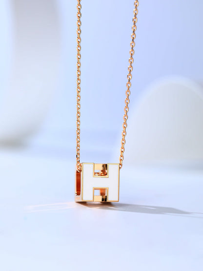 [Sophire Jewelry ]H CAGE PINK GOLD NECKLACE