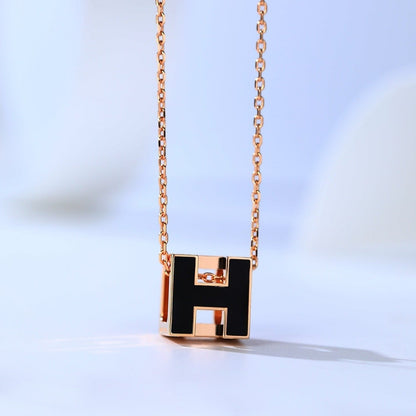 [Sophire Jewelry ]H CAGE PINK GOLD NECKLACE
