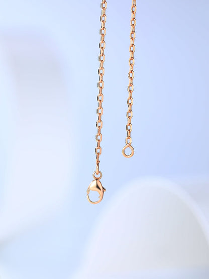 [Sophire Jewelry ]H CAGE PINK GOLD NECKLACE