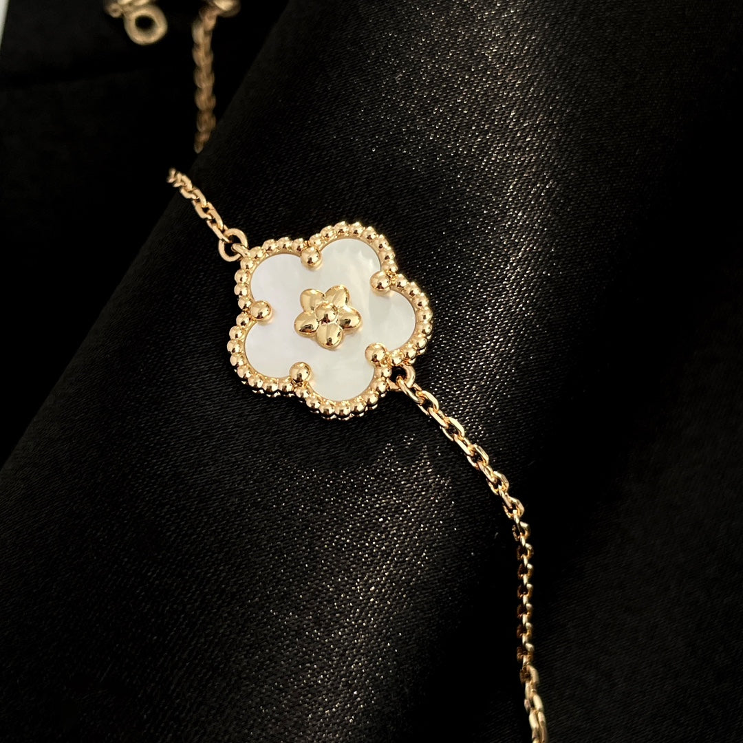 [Sophire Jewelry ]LUCKY SPRING ROSE GOLD MOP BRACELET
