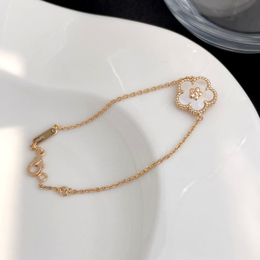 [Sophire Jewelry ]LUCKY SPRING ROSE GOLD MOP BRACELET