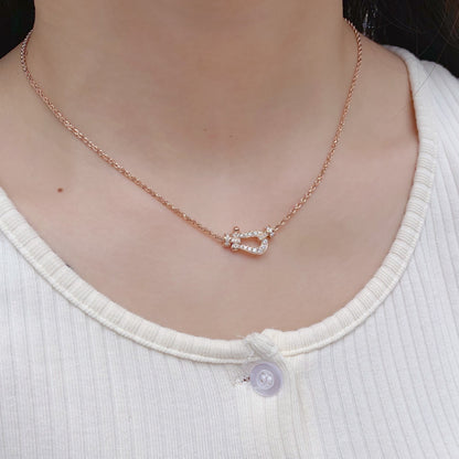 [Sophire Jewelry ]FORCE 10 PINK GOLD DIAMOND NECKLACE