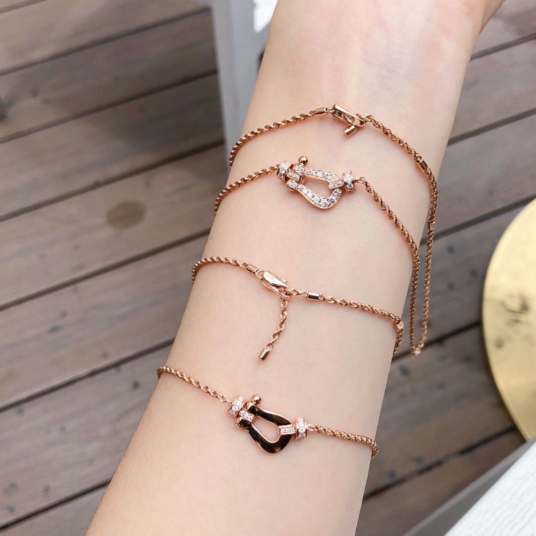 [Sophire Jewelry ]FORCE 10 PINK GOLD DIAMOND NECKLACE