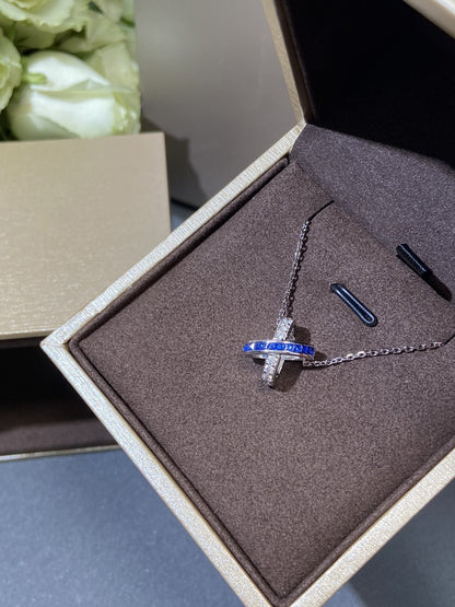 [Sophire Jewelry ]LIENS DIAMOND SILVER NECKLACE