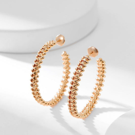[Sophire Jewelry ]CLASH HOOP EARRINGS
