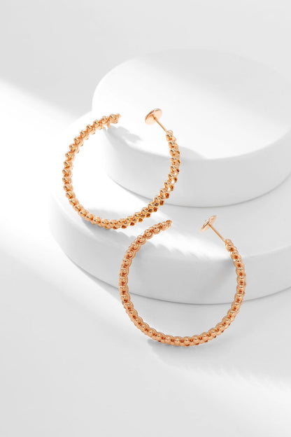 [Sophire Jewelry ]CLASH HOOP EARRINGS