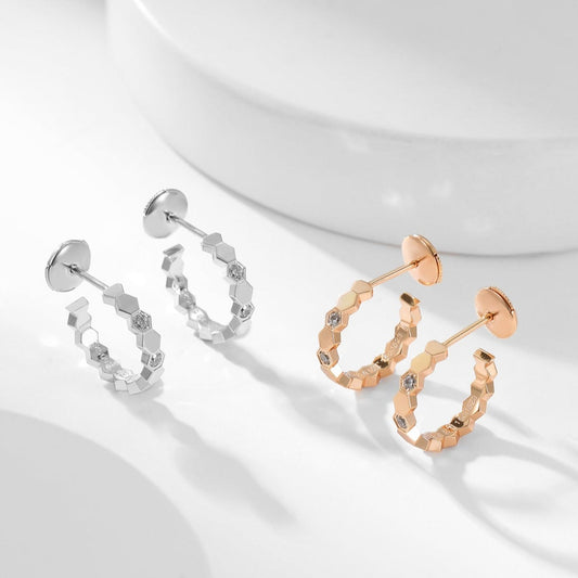 [Sophire]BEE LOVE DIAMOND HOOP EARRINGS