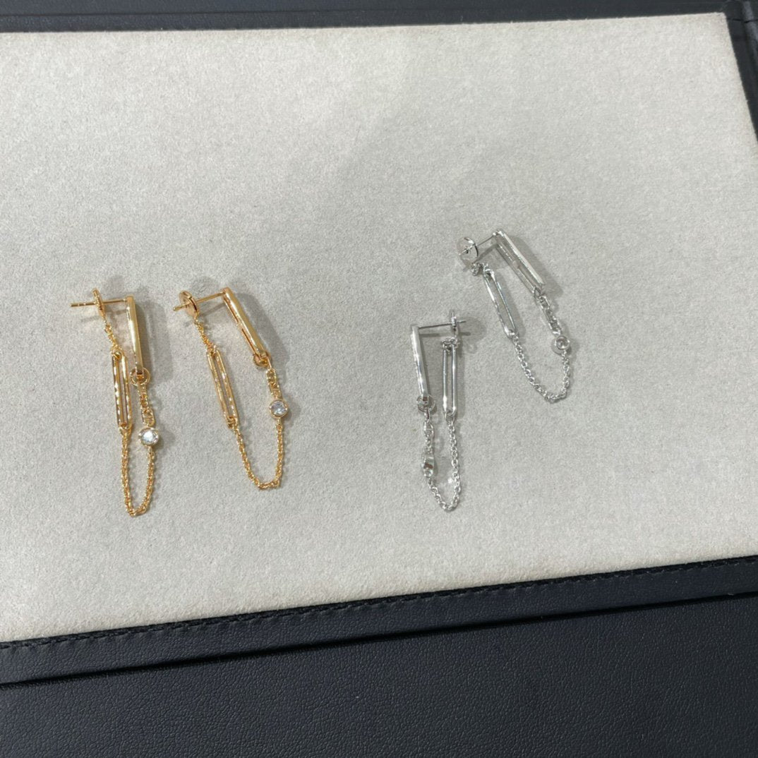 [Sophire Jewelry ]CHAINE CHAOS DIAMOND DROP EARRINGS