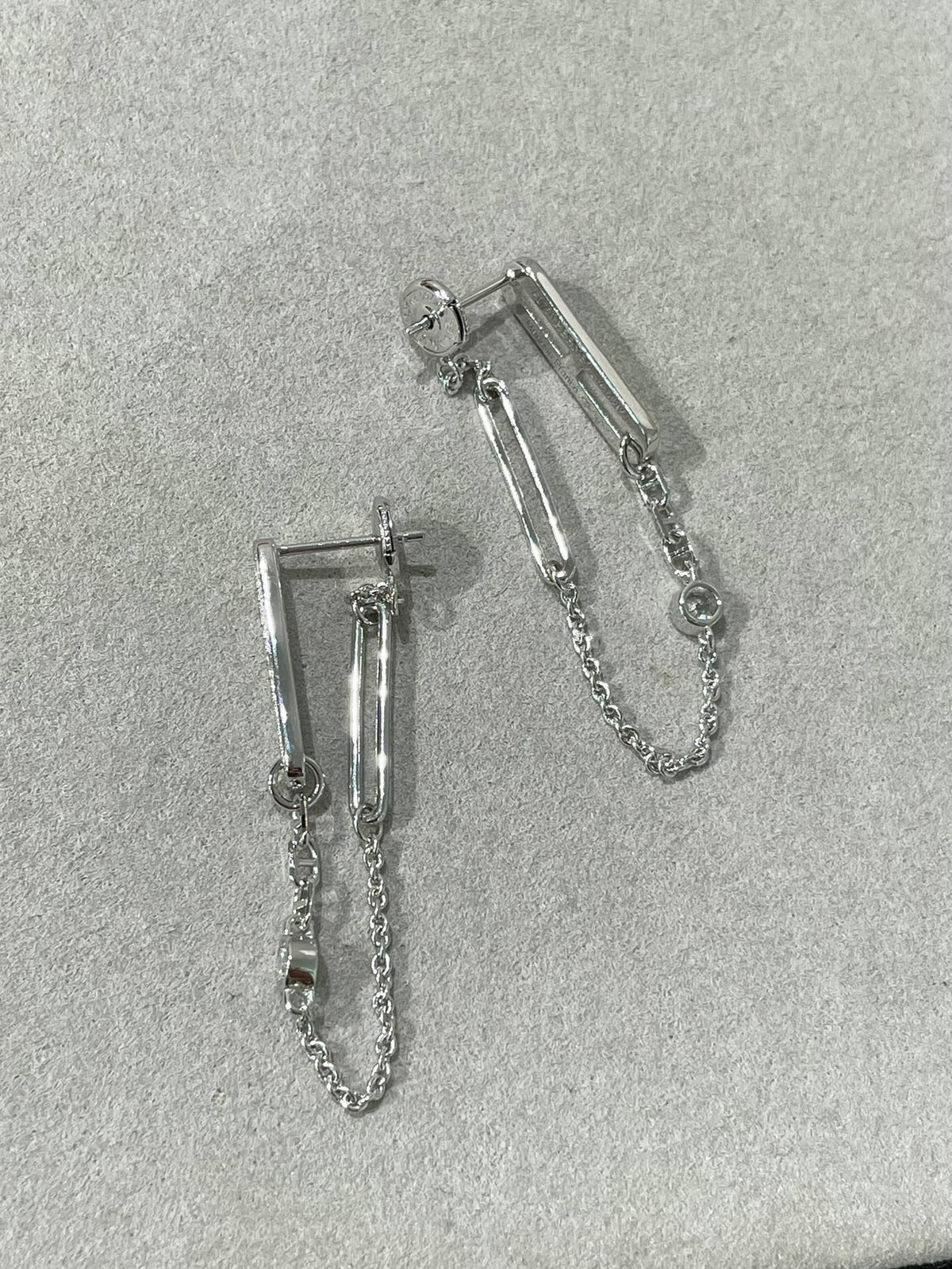 [Sophire Jewelry ]CHAINE CHAOS DIAMOND DROP EARRINGS