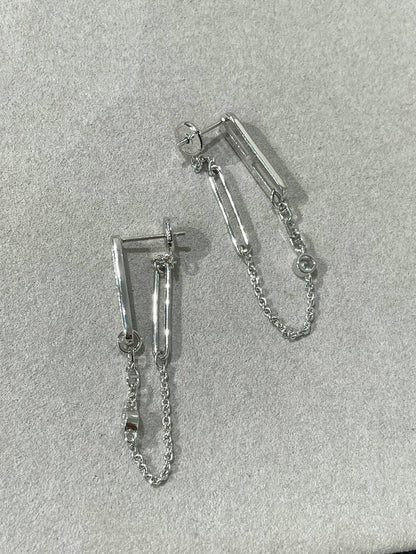 [Sophire Jewelry ]CHAINE CHAOS DIAMOND DROP EARRINGS