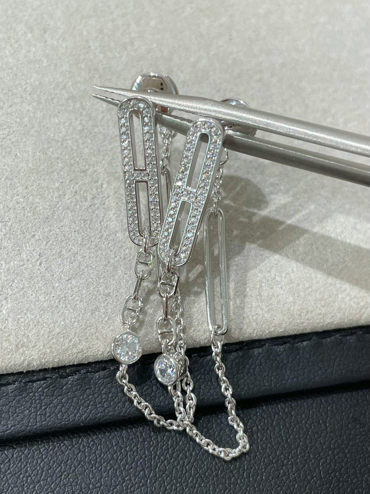 [Sophire Jewelry ]CHAINE CHAOS DIAMOND DROP EARRINGS