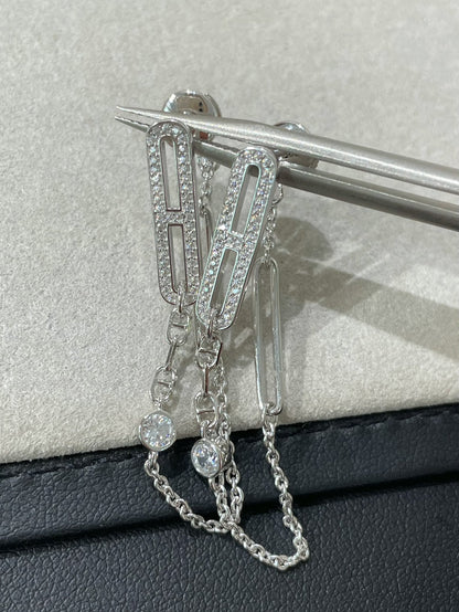 [Sophire Jewelry ]CHAINE CHAOS DIAMOND DROP EARRINGS