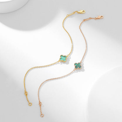 [Sophire Jewelry ]CLOVER BRACELET MALACHITE 1 MOTIF