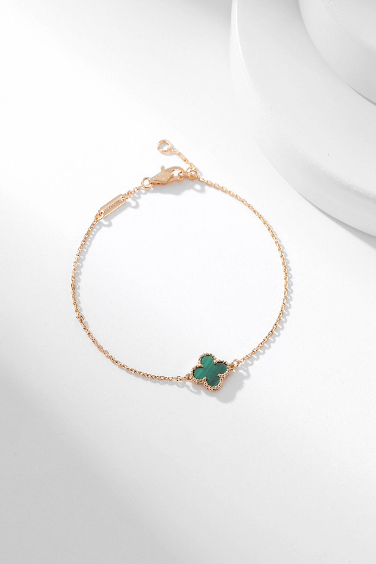 [Sophire Jewelry ]CLOVER BRACELET MALACHITE 1 MOTIF