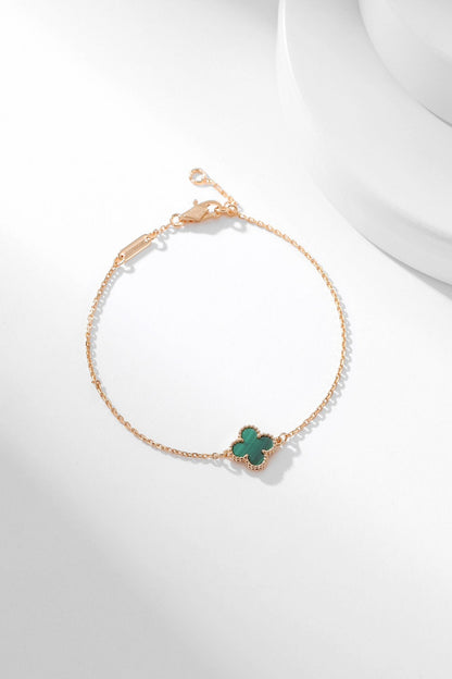 [Sophire Jewelry ]CLOVER BRACELET MALACHITE 1 MOTIF
