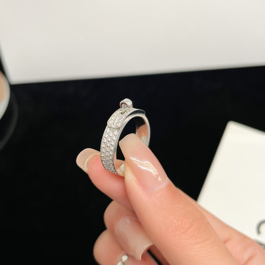 [Sophire Jewelry ]KELLY SILVER DIAMOND RING