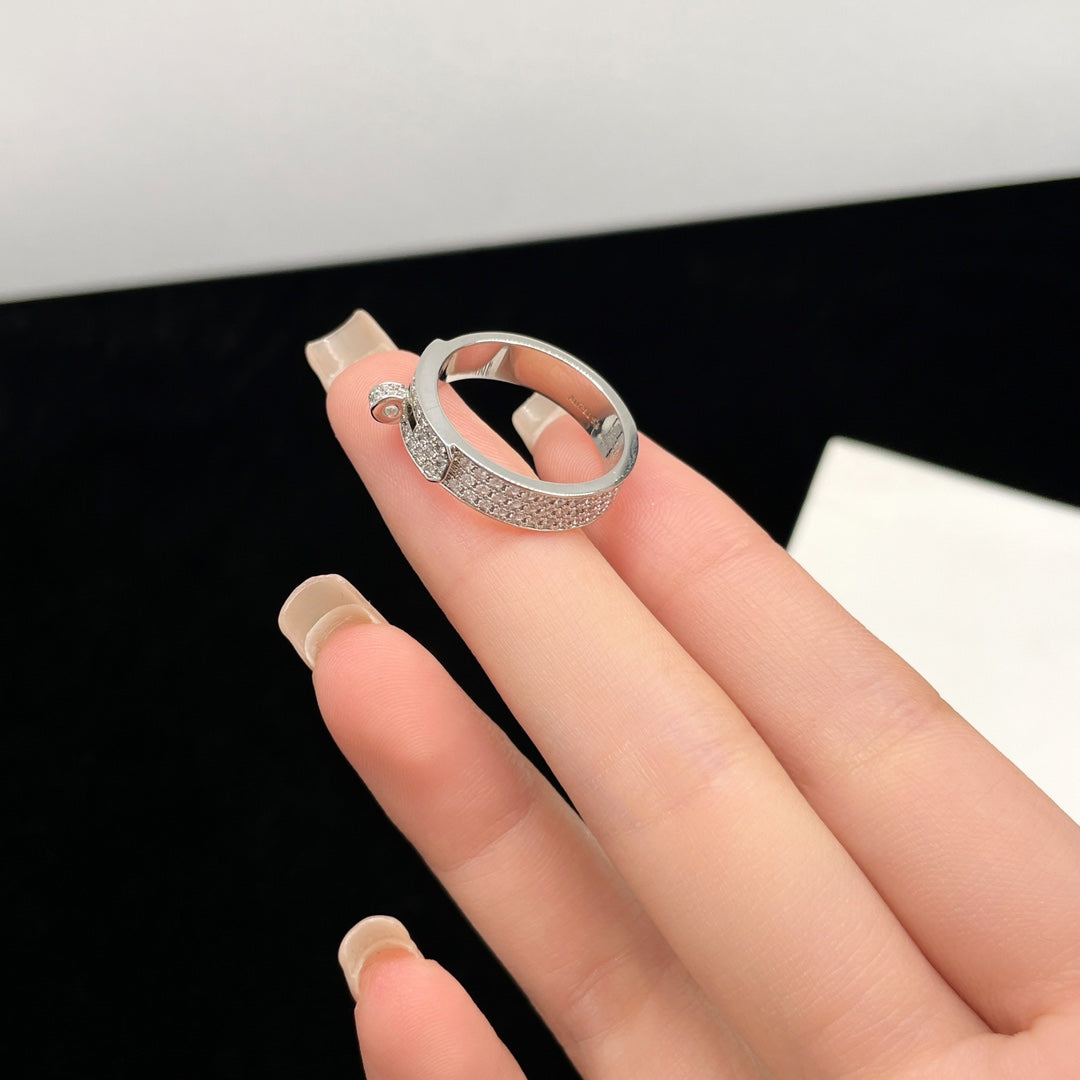 [Sophire Jewelry ]KELLY SILVER DIAMOND RING