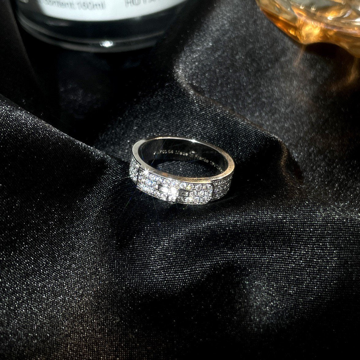 [Sophire Jewelry ]KELLY SILVER DIAMOND RING