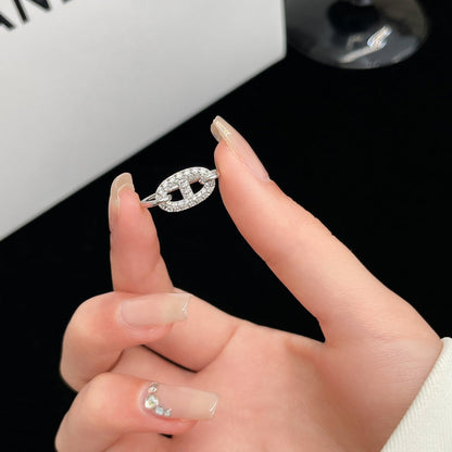 [Sophire Jewelry ]RONDE SMALL SILVER DIAMOND RING