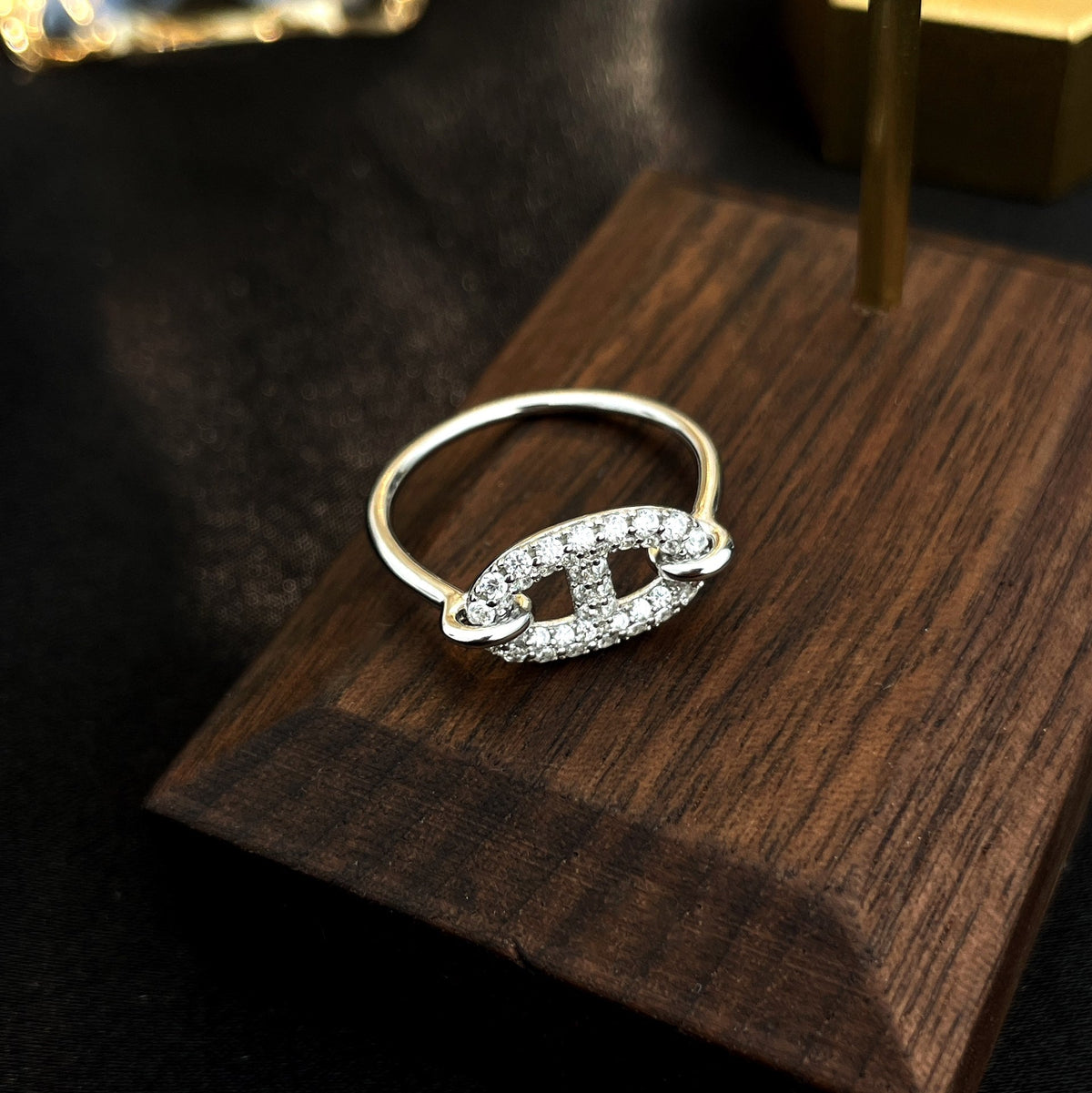 [Sophire Jewelry ]RONDE SMALL SILVER DIAMOND RING