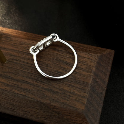 [Sophire Jewelry ]RONDE SMALL SILVER DIAMOND RING
