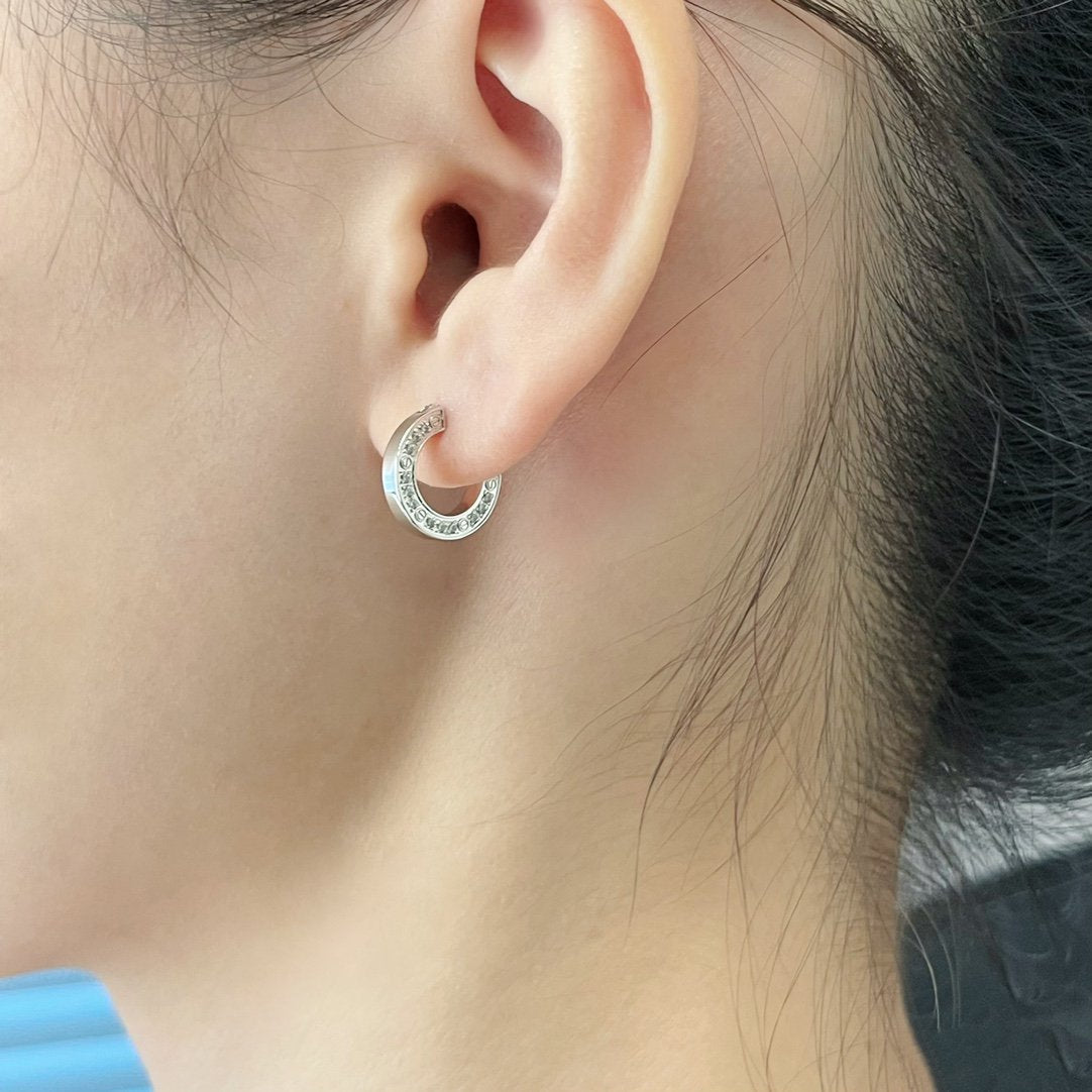 [Sophire Jewelry ]LOVE DIAMOND EARRINGS
