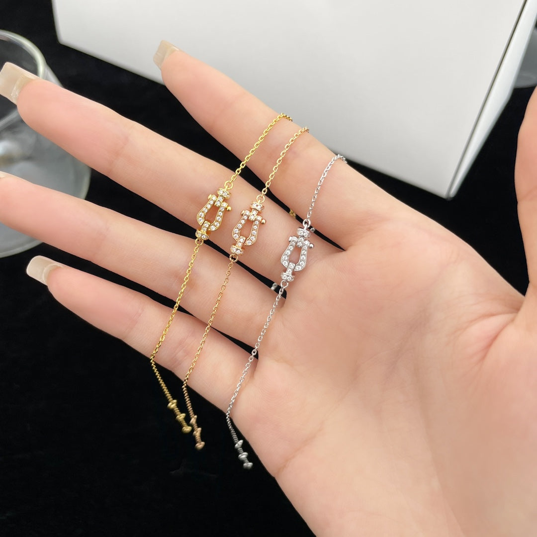 [Sophire Jewelry ]FORCE 10 FULL DIAMOND BUCKLE CHAIN LINK MINI MODEL