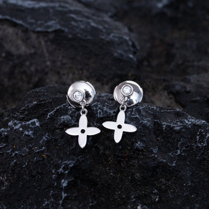[Sophire Jewelry ]VIDYLLE SILVER DIAMOND MINI DROP EARRINGS