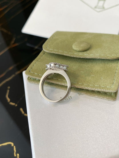 [Sophire Jewelry ]CLOVER SILVER RING
