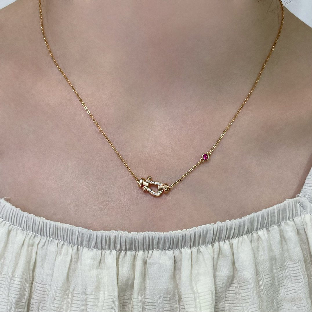 [Sophire Jewelry ]FORCE 10 DIAMOND PINK GOLD NECKLACE