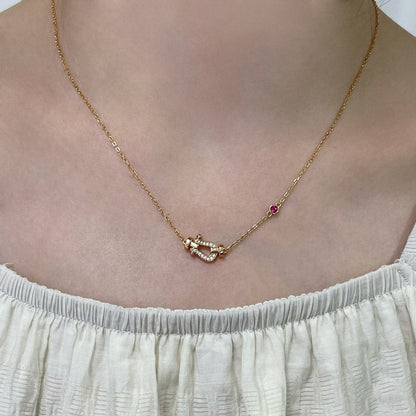 [Sophire Jewelry ]FORCE 10 DIAMOND PINK GOLD NECKLACE