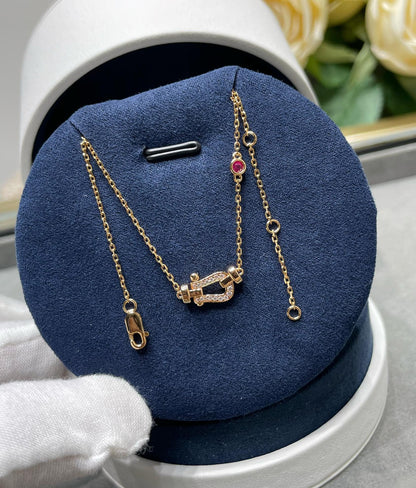[Sophire Jewelry ]FORCE 10 DIAMOND PINK GOLD NECKLACE