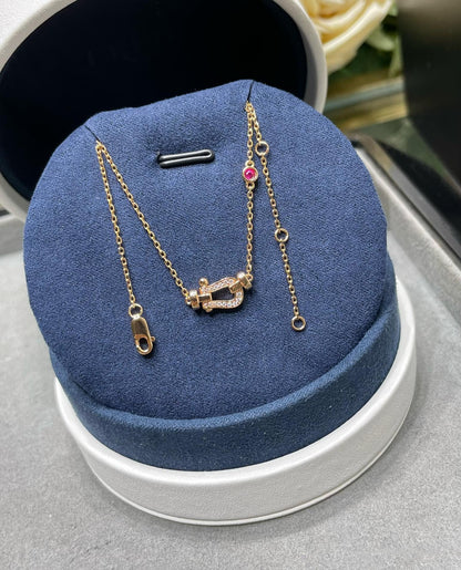 [Sophire Jewelry ]FORCE 10 DIAMOND PINK GOLD NECKLACE